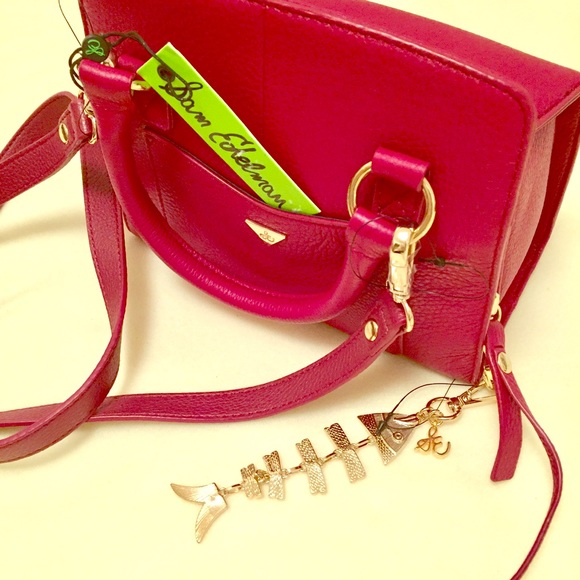 Sam Edelman Handbags - EDELMAN 👜 HANDBAG red raspberry leather CROSSBODY